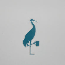 Load image into Gallery viewer, sandhill crane holding mug sticker

