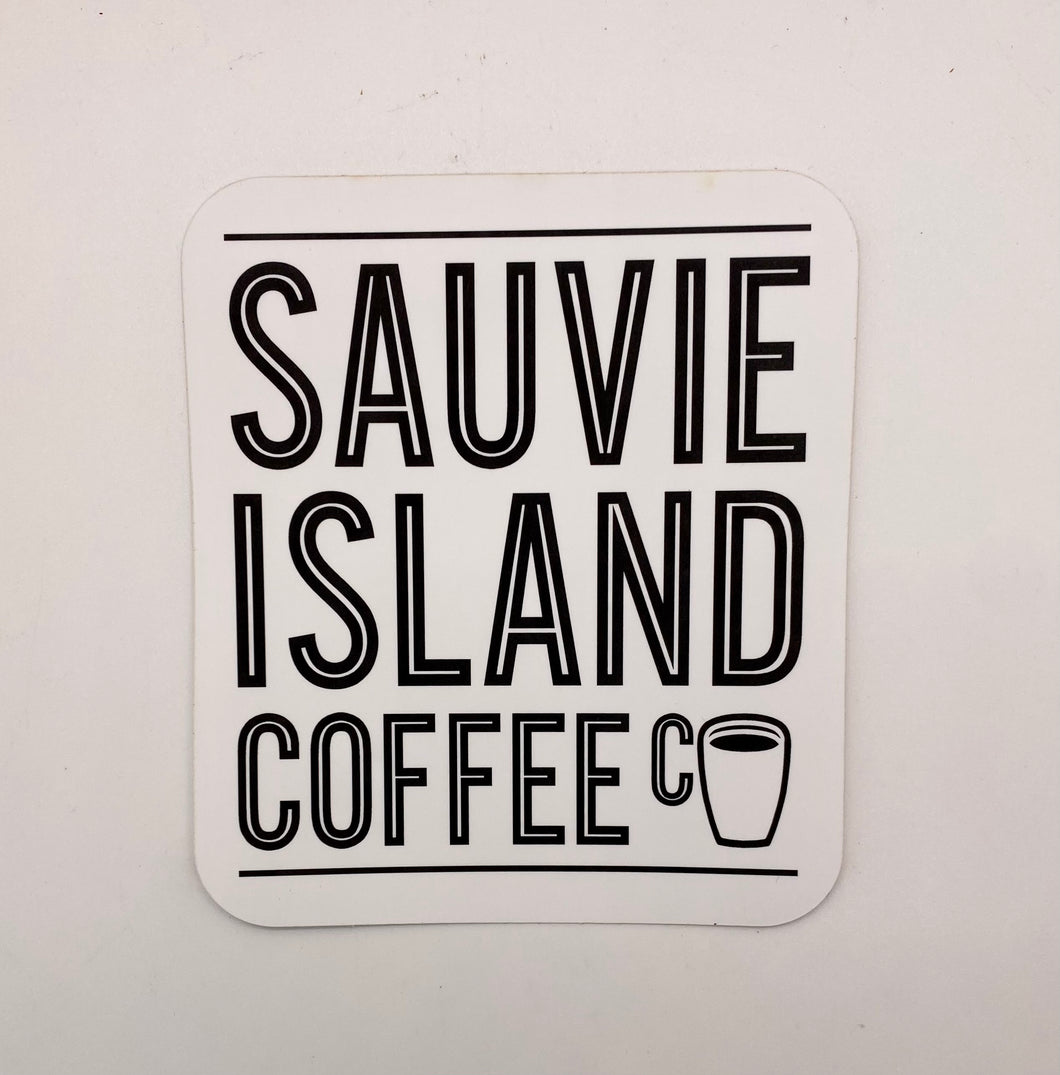 Sauvie Island Coffee logo sticker